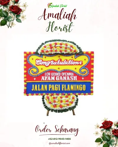 Bunga Papan Congratulation di Mejasem Barat